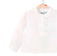 Imagen de Camisa de bebé niño en blanco y manga larga