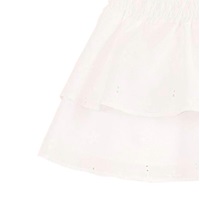 Imagen de Falda de niña en blanco con volantes bordados
