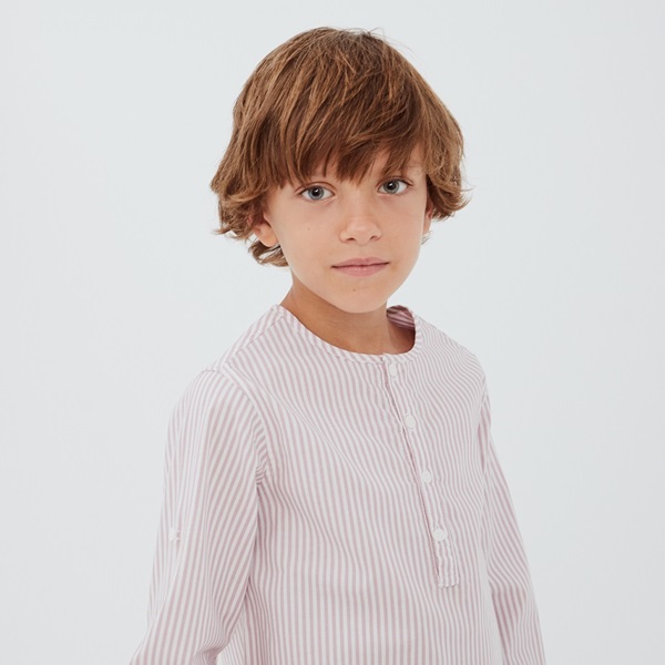 Imagen de Camisa de niño de rayas y manga larga