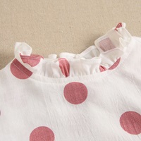 Imagen de Blusa de niña estampado de lunares rosas