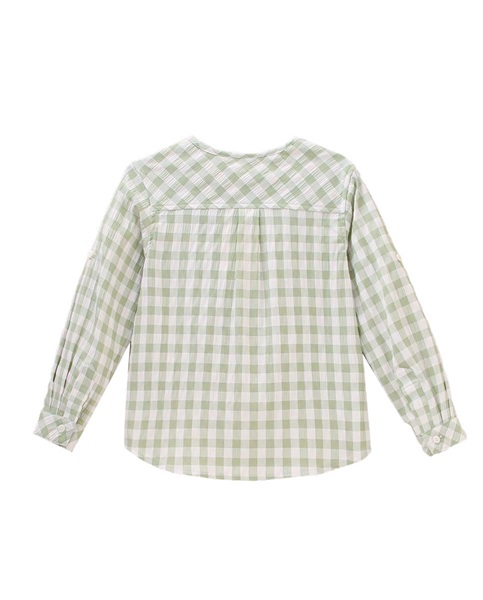 Imagen de Camisa de niño en cuadros verdes y blancos