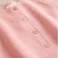 Imagen de Chaqueta de bebé de punto en color rosa empolvado