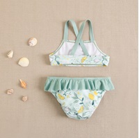 Imagen de Bikini de niña estampado de tazas y limones