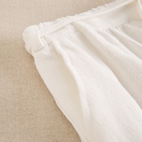 Imagen de Pantalón de chica lino blanco tipo palazzo