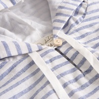 Imagen de Blusa de niña con capucha  rayas blancas y azules
