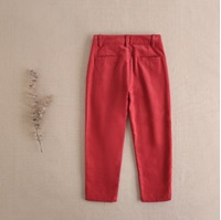 Imagen de Pantalon largo de niño de micropana en color rojo