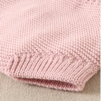 Imagen de Conjunto de bebé de punto con chaqueta y ranita en rosa