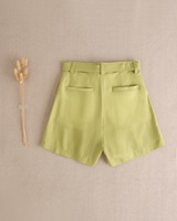 Imagen de Short de niña color pistacho con cordón a tono