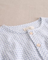 Imagen de Camisa de niño de cuadros azul pastel