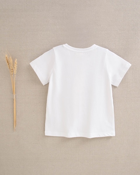 Imagen de Camiseta de niño blanca con dibujo de erizo