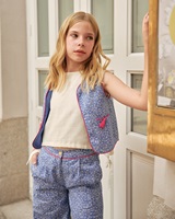 Imagen de Blusa de niña blanca con cordón ajustable